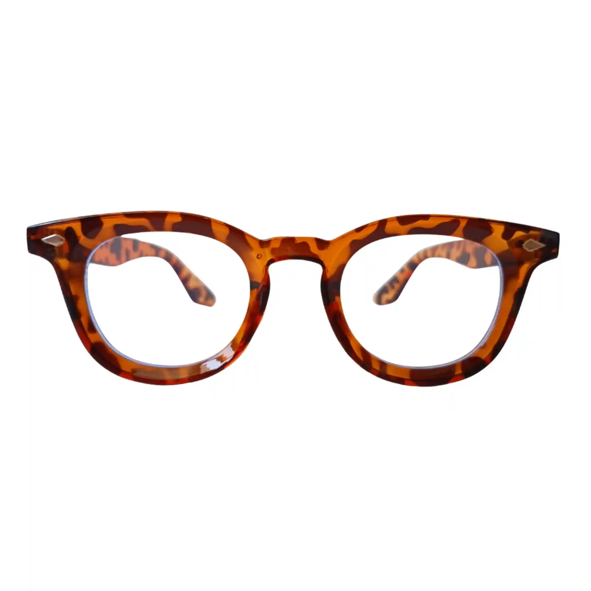 Lentes Redondos con Montura Carey Marrón - Imagen 2