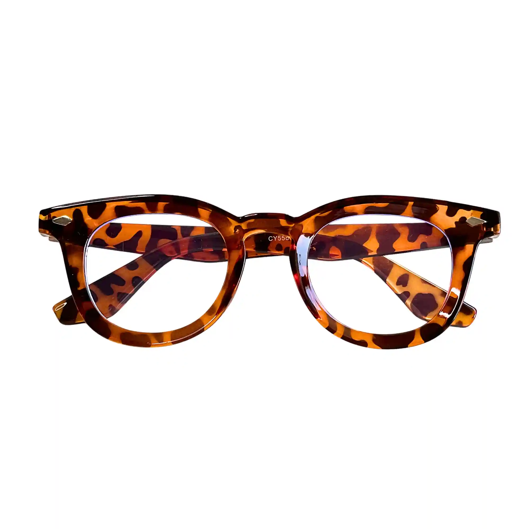 Lentes Redondos con Montura Carey Marrón - Imagen 5