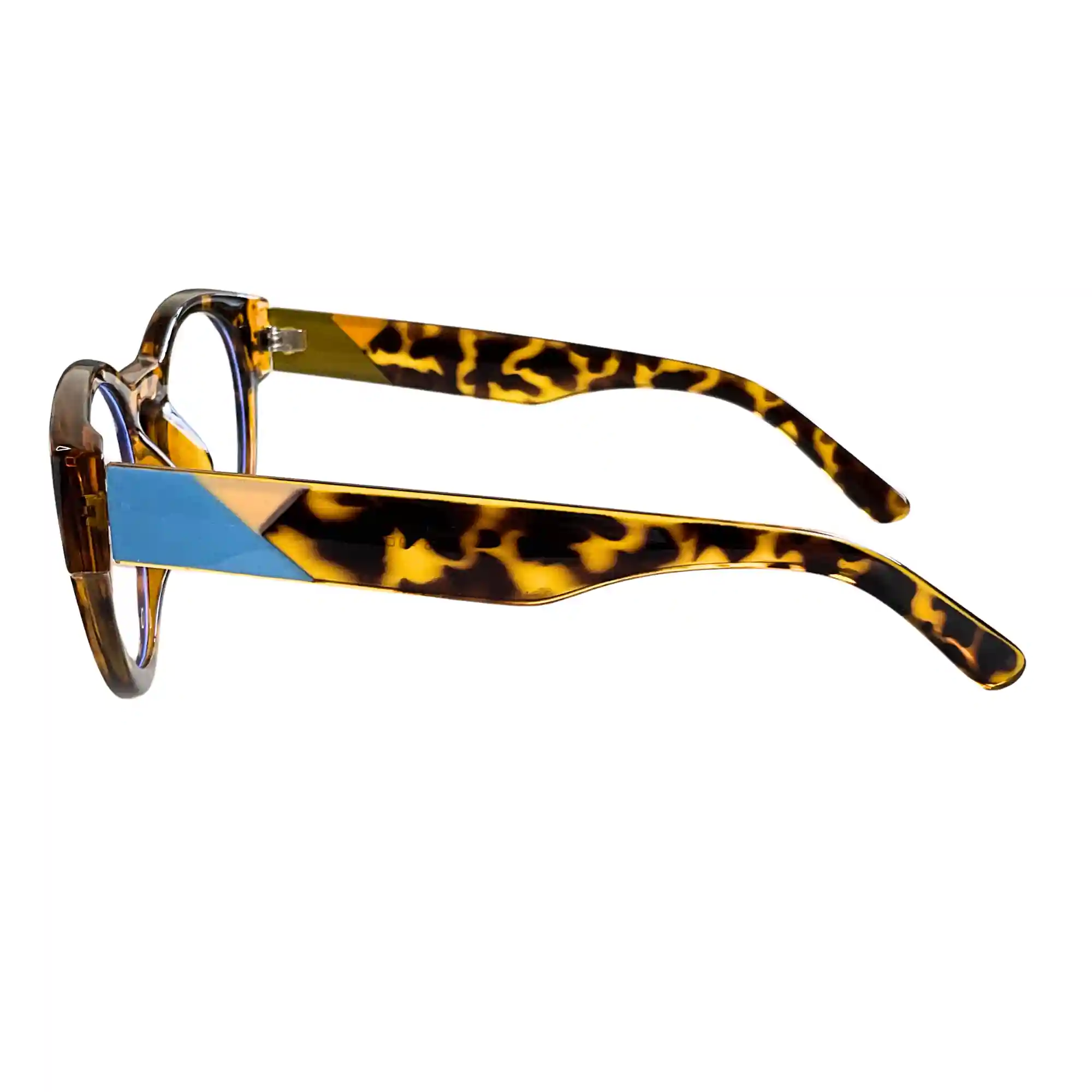 Lentes Redondas Carey Marrón y Negro - Imagen 3