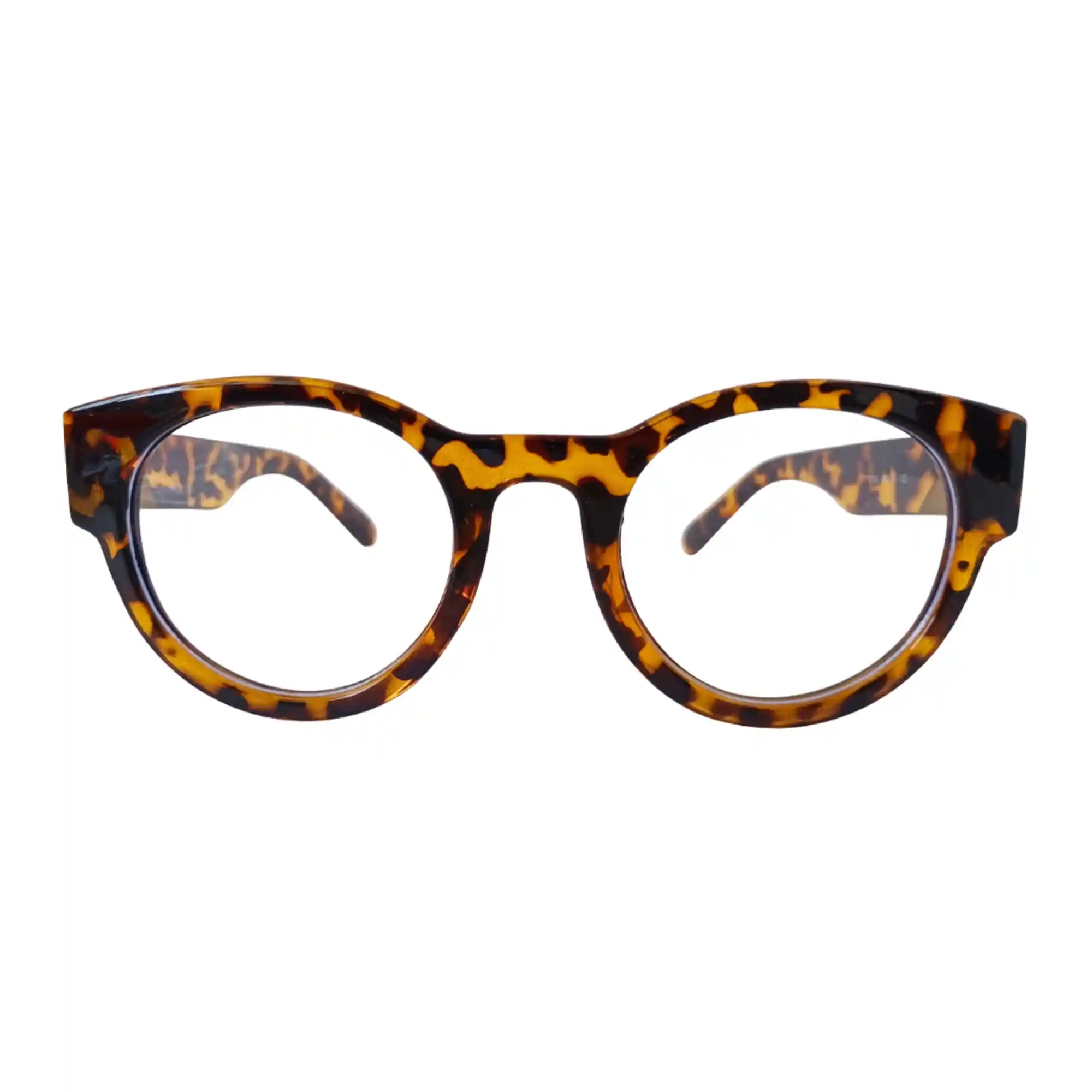 Lentes Redondas Carey Marrón y Negro - Imagen 2