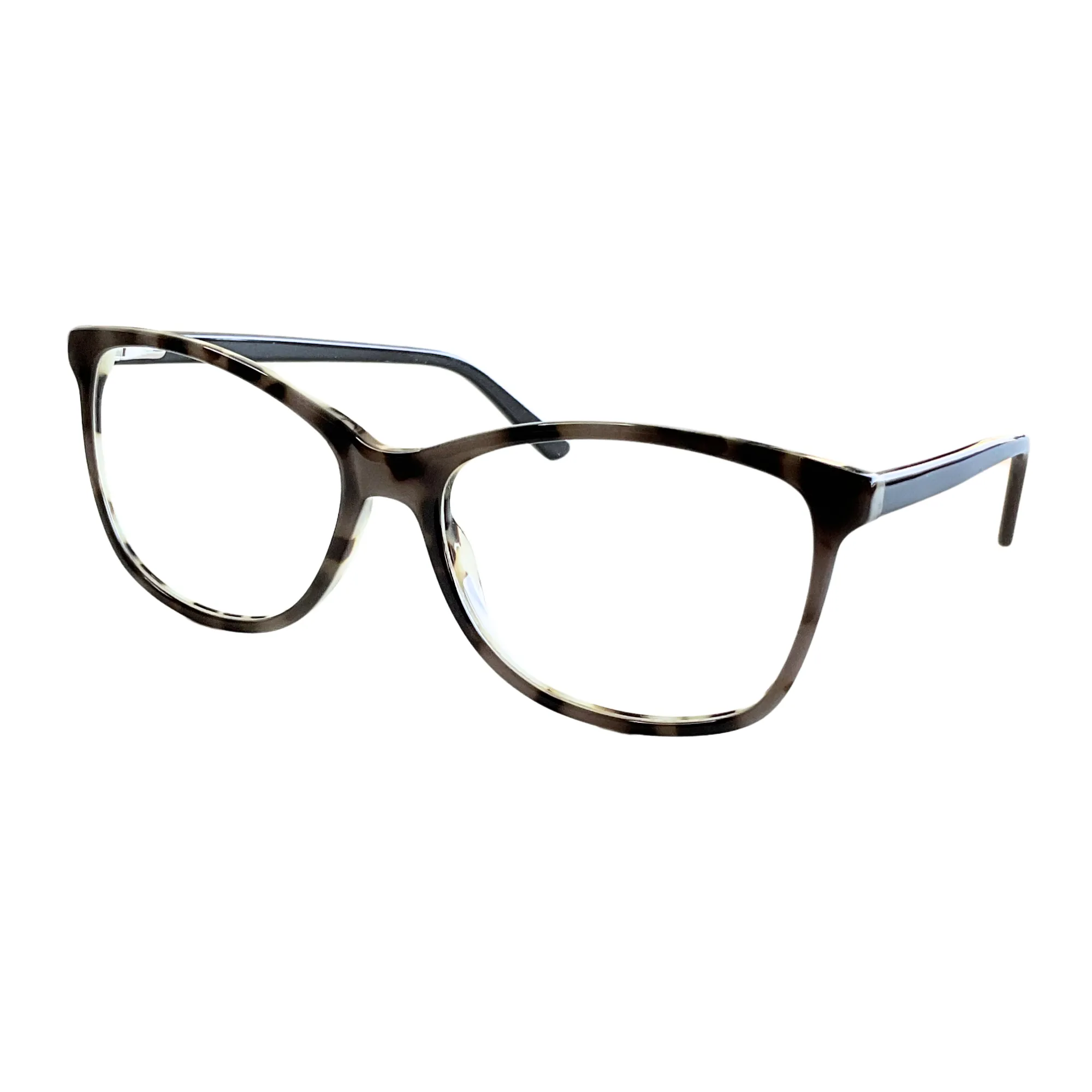 Lentes de Montura Ancha con Textura Oscura