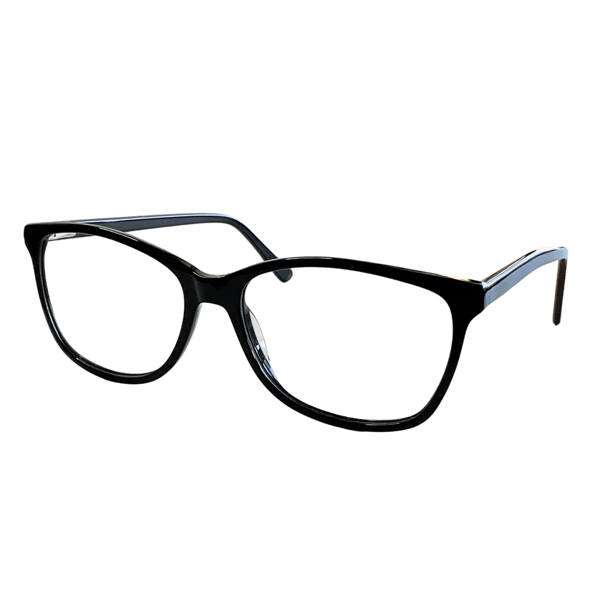 Lentes Cuadrados Oversized de Montura Negra