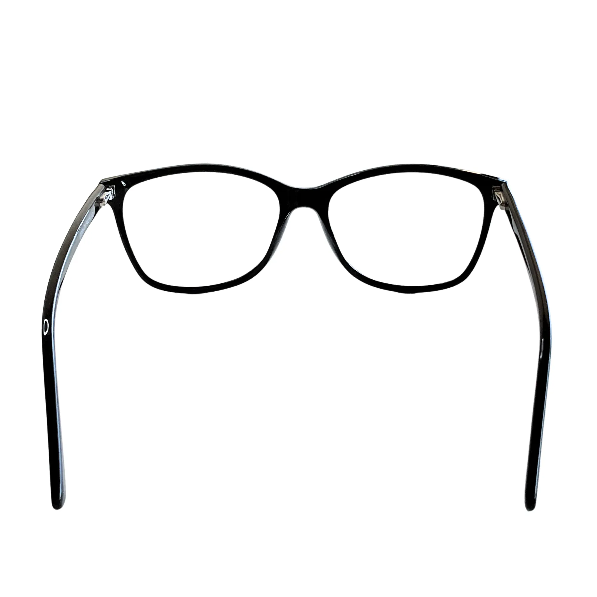 Lentes Cuadrados Oversized de Montura Negra - Imagen 4