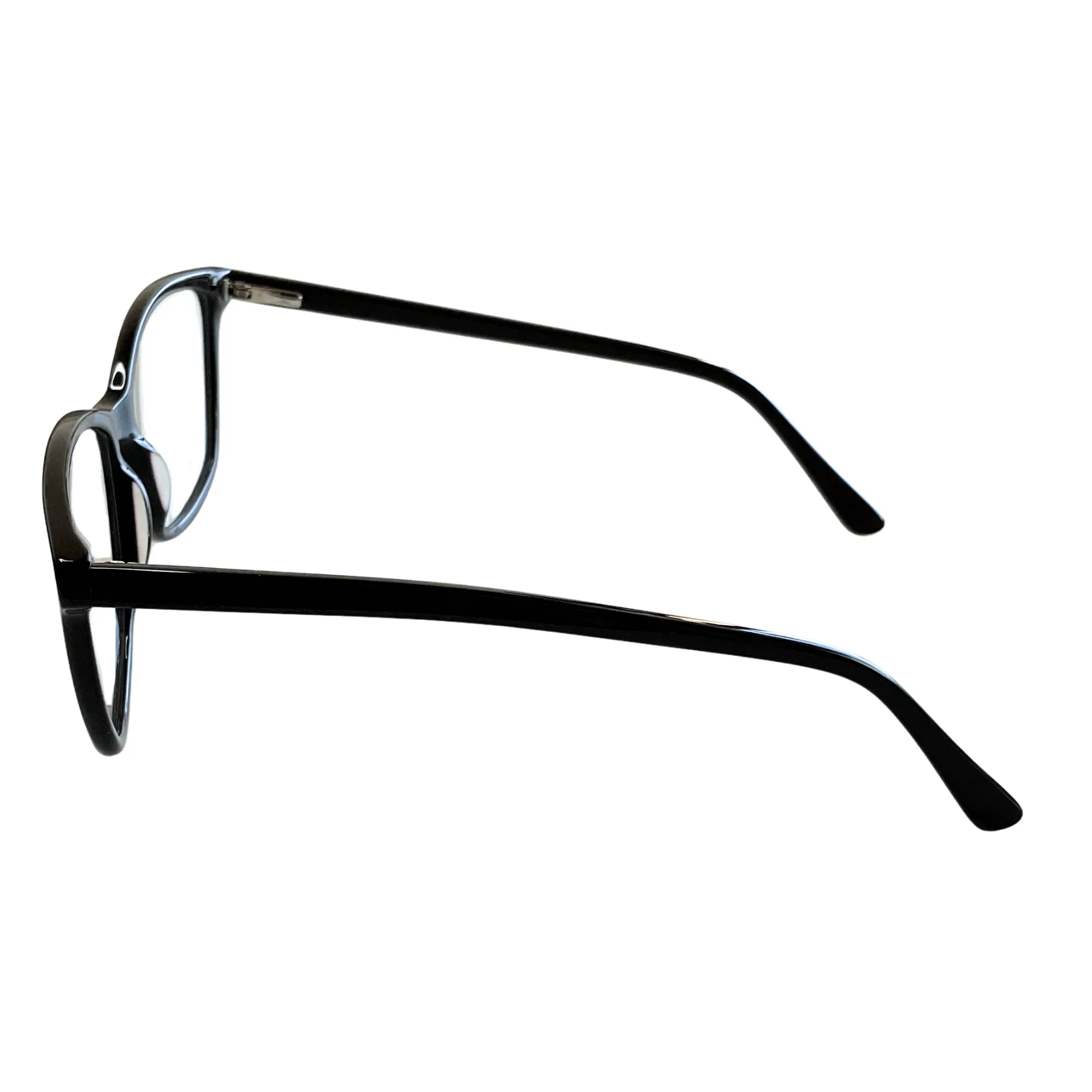 Lentes Cuadrados Oversized de Montura Negra - Imagen 3