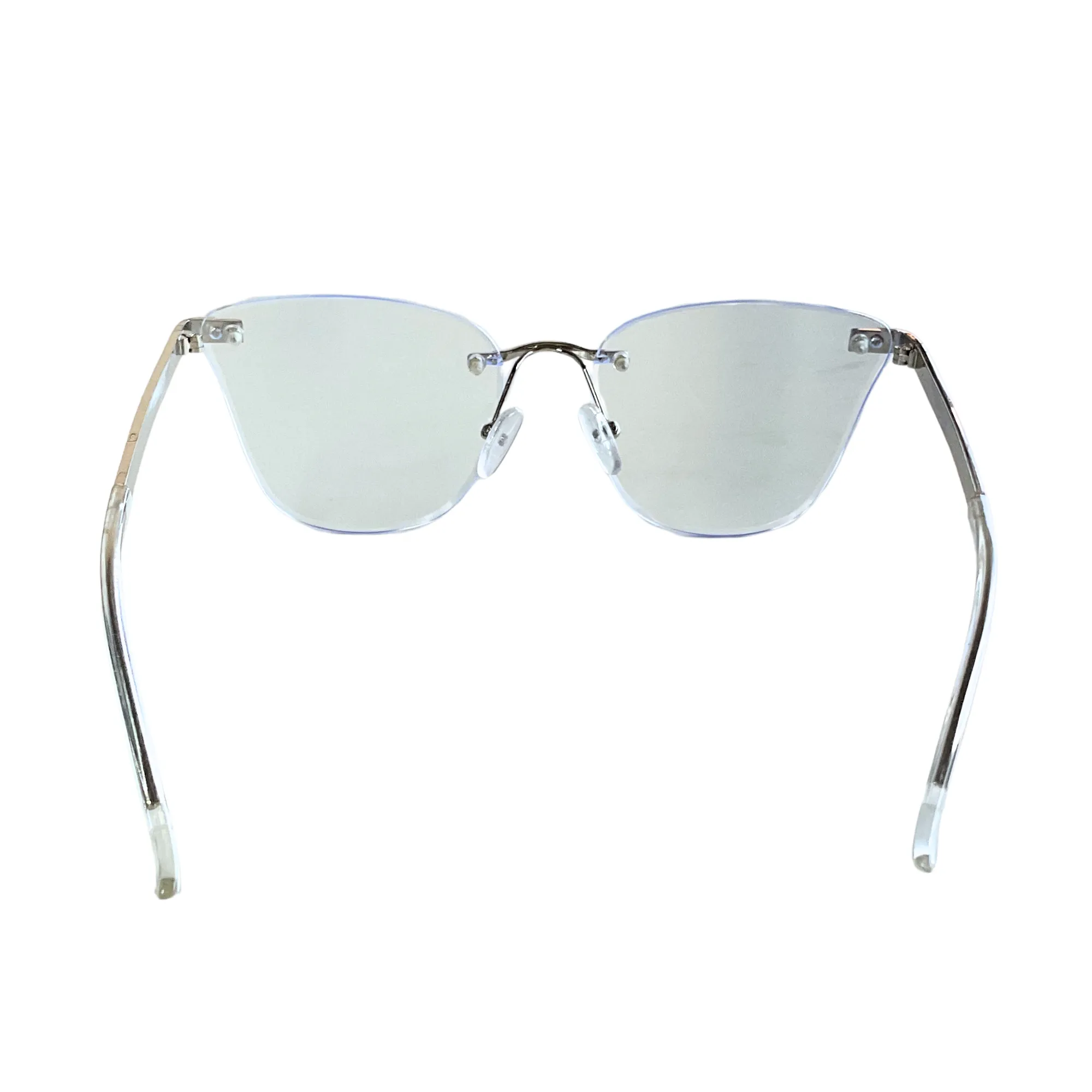 Lentes Media Montura en Transparente y Metal - Imagen 4