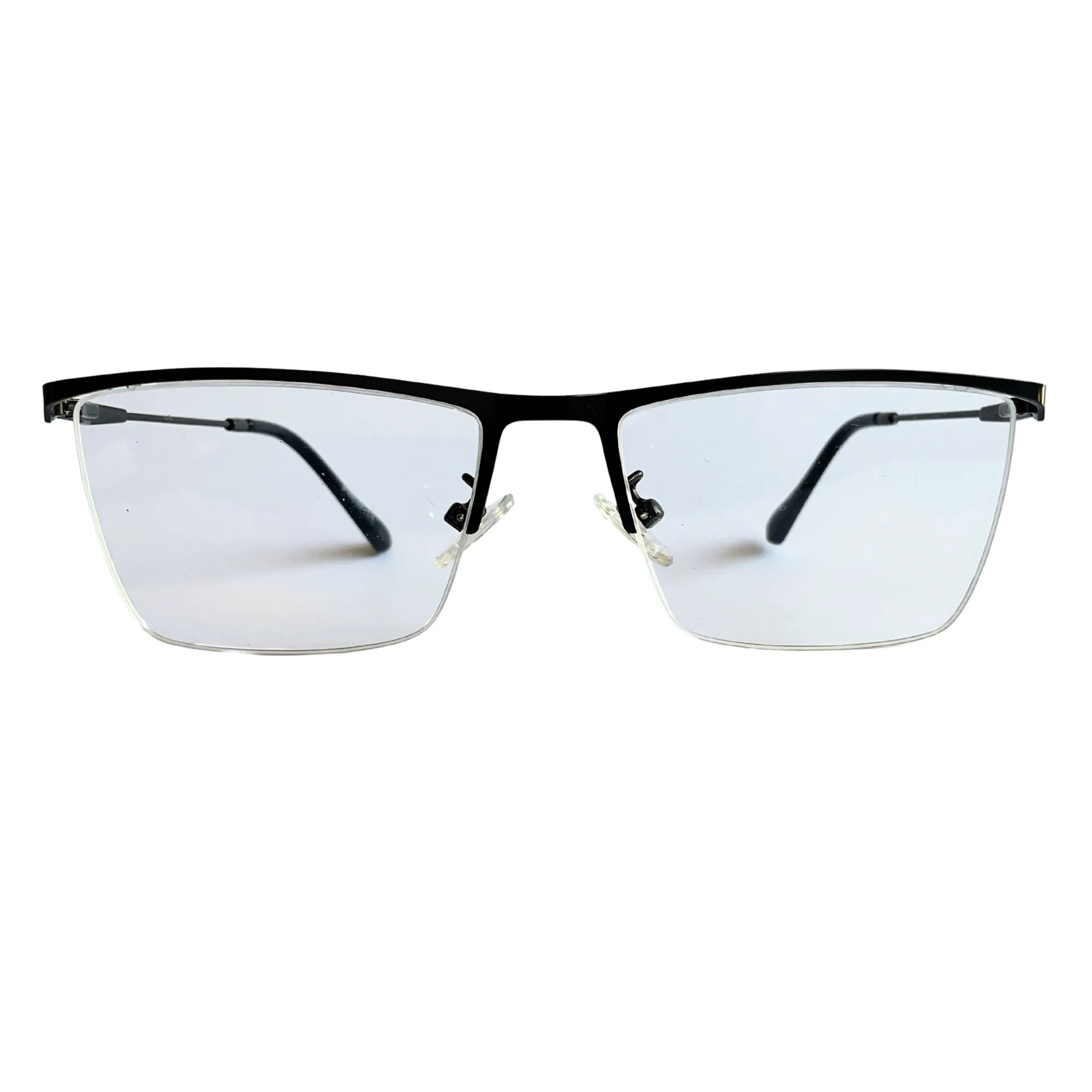 Lentes de Media Montura Metal Negros Ejecutivos - Imagen 2