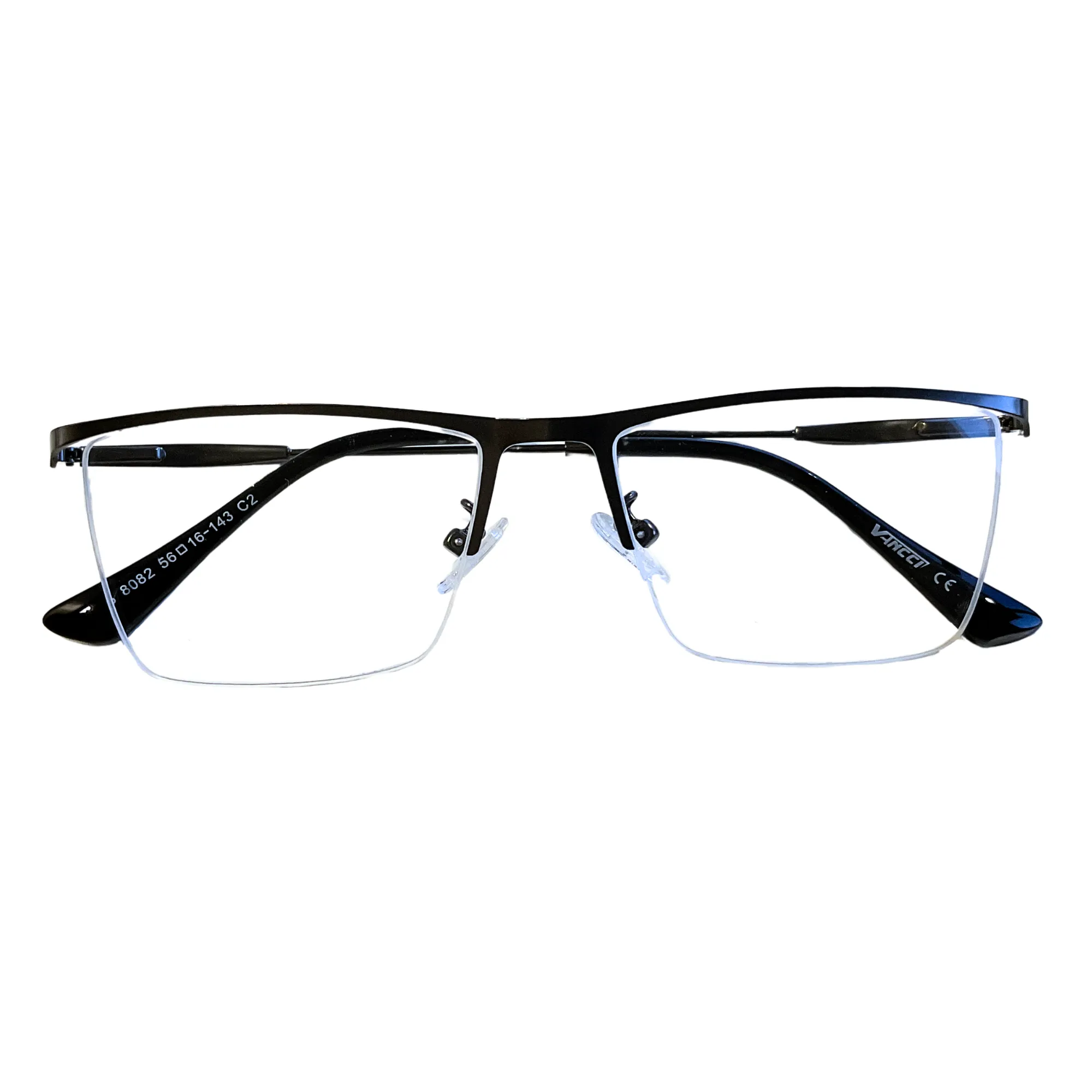 Lentes de Media Montura Metal Negros Ejecutivos - Imagen 5
