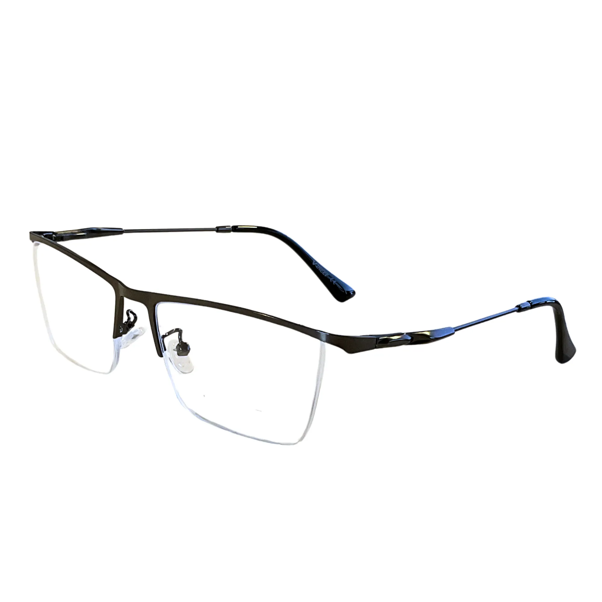Lentes de Media Montura Metal Negros Ejecutivos