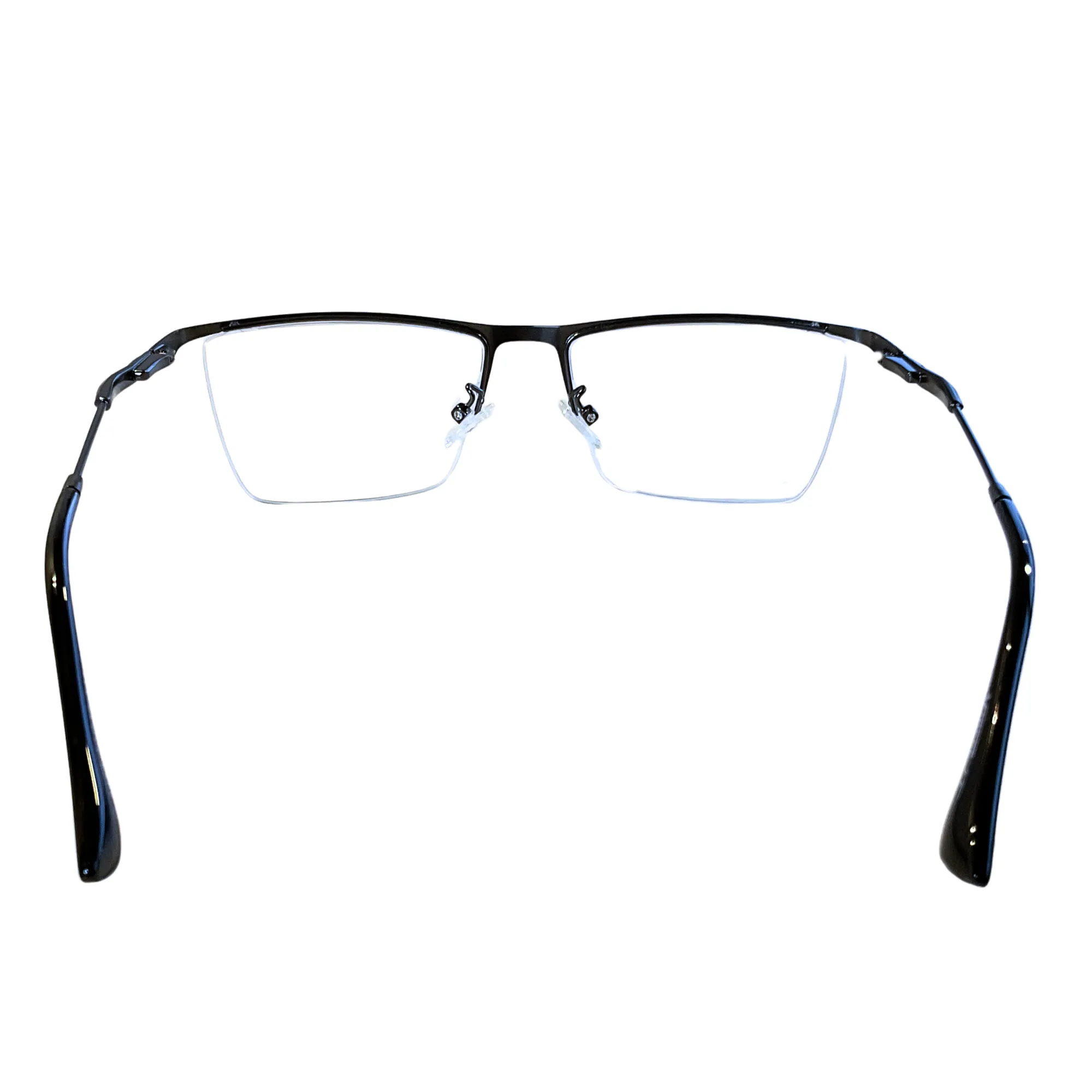 Lentes de Media Montura Metal Negros Ejecutivos - Imagen 4
