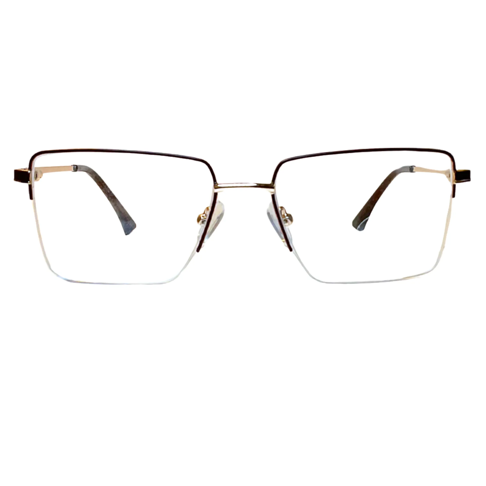 Lentes Executivos Metal Negro y Plateado - Imagen 2