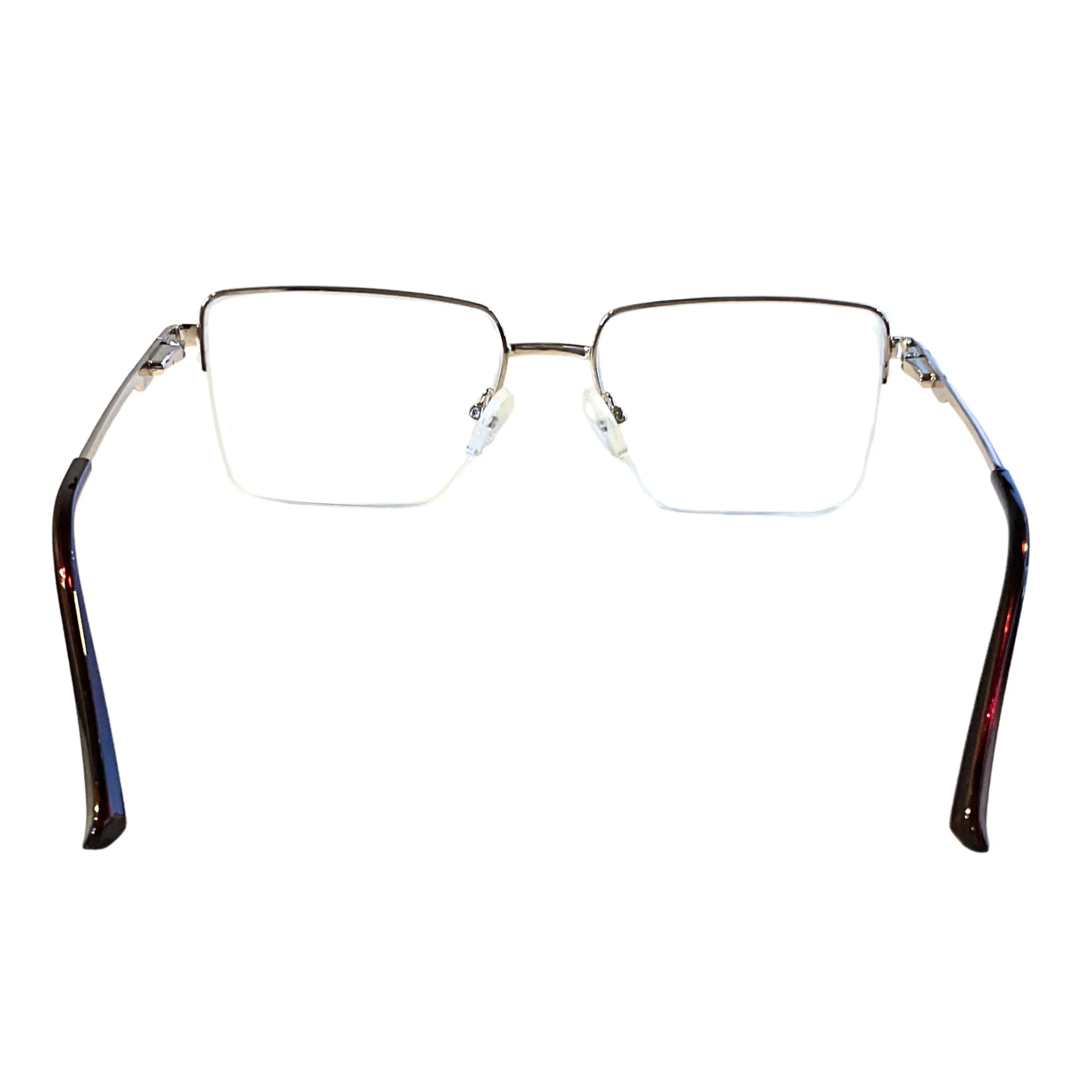 Lentes Executivos Metal Negro y Plateado - Imagen 4